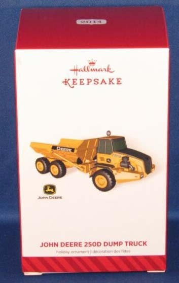 2014 Hallmark Keepsake Holiday Ornament-John Deere 250D Dump Truck