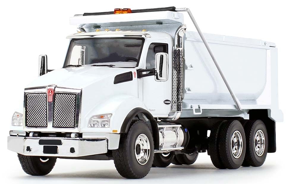 KENWORTH T880 DUMP TRUCK-WHITE