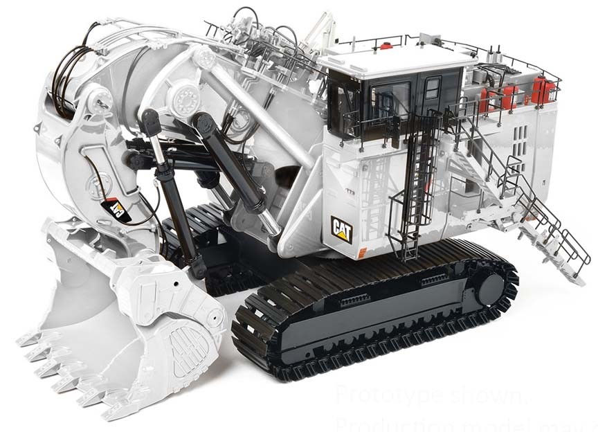 Cat 6090 FS Hydraulic Mining Shovel in mining white – Die-Cast