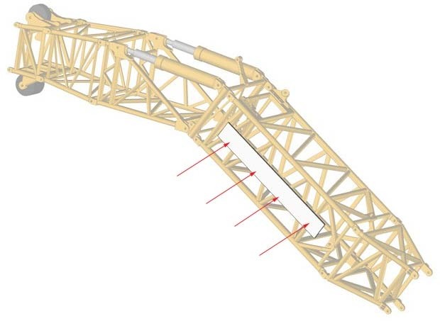 BILLBOARD ACCESSORY FOR A LIEBHERR LTM11200-9.1