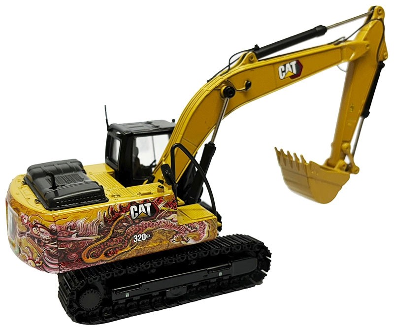 Caterpillar 320 GX Hydraulic Excavator with Dragon Totem Decoration - High Line Series