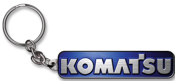 Komatsu logo keychain