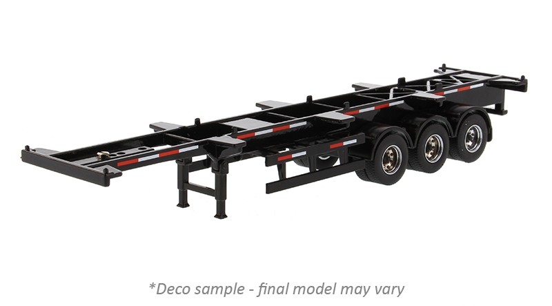 40' Skeletal Trailer in Black - Trailer Only