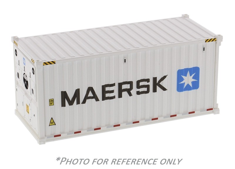 Evergreen - 20' Refrigerated Shipping Container in White