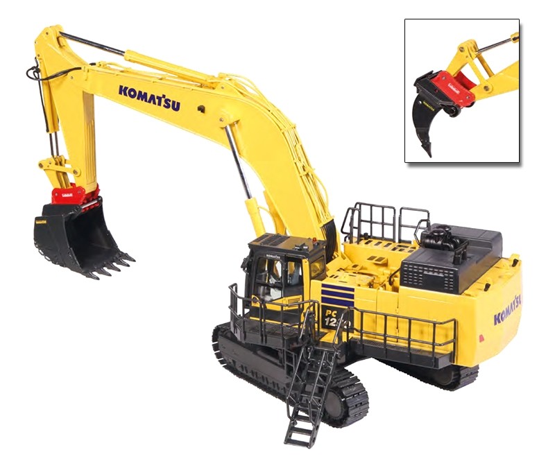 Komatsu PC 1250-11 Tracked Excavator with Lehnhoff Quickcoupler and Equipment Includes Ripper Tooth