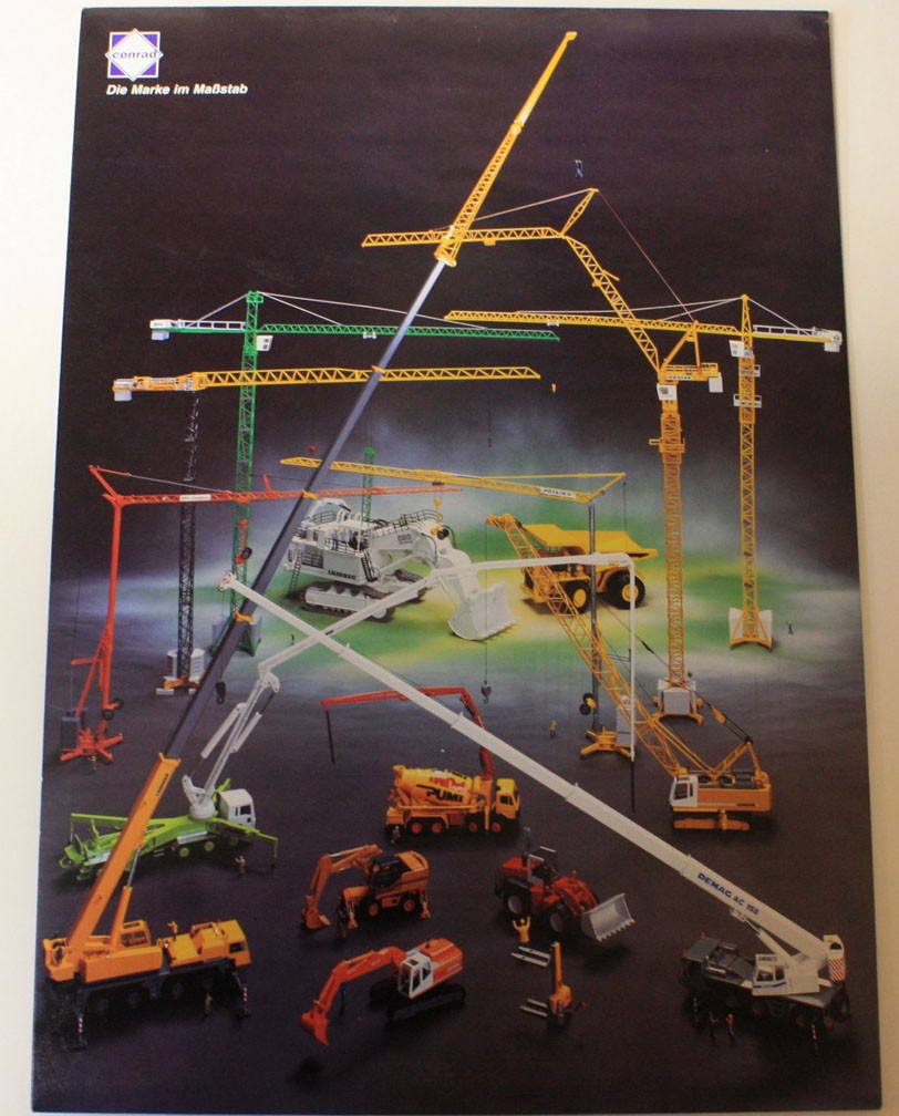 Poster of crane models by Conrad