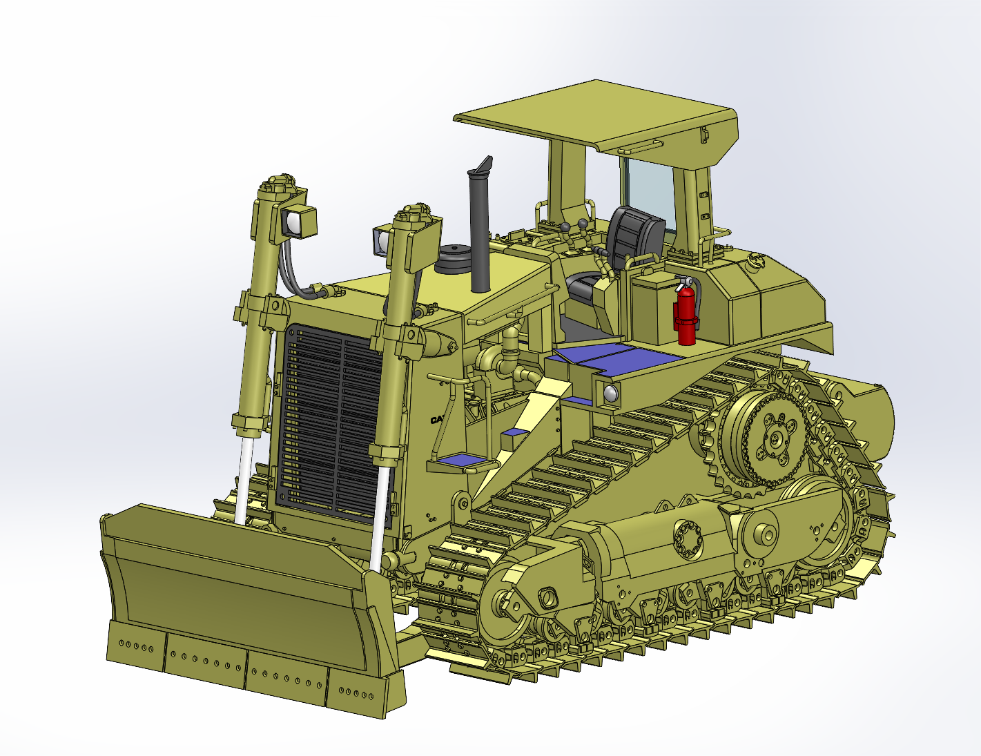 Cat D10N Dozer with C-Blade and Rear Push Block – Die-Cast-PREORDER