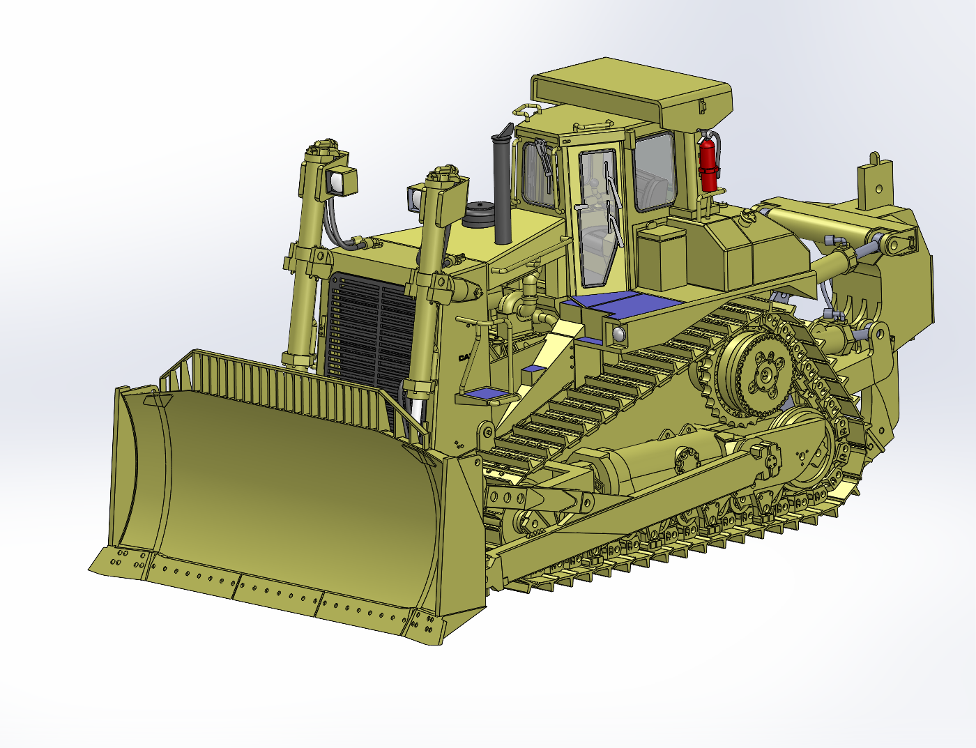 Cat D10N Dozer with SU-Blade and Single-Shank Ripper – Die-Cast-PREORDER