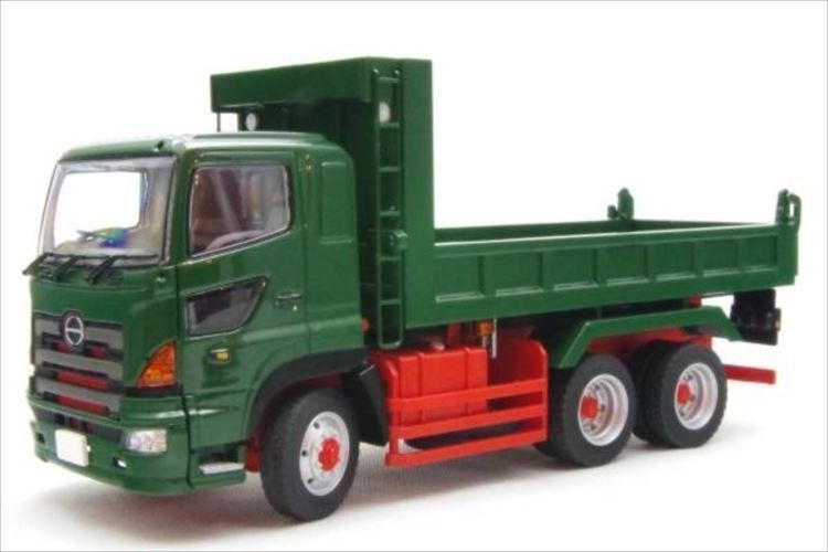 HINO PROFIA DUMP TRUCK 6x4 GREEN MADE BY KEN KRAFT-LIMITED EDITION