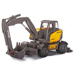 Mecalac 15MWR Wheel Excavator with Offset Two-Piece Boom Attachment