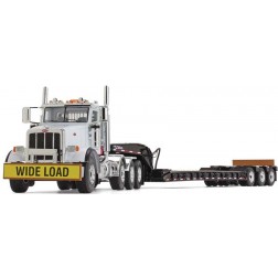  Peterbilt Model 367 Day Cab & Talbert 55SA Lowboy Trailer-White/Black