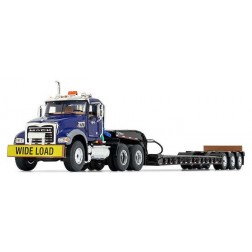Mack Granite MP and Talbert® Tri-Axle Lowboy-Blue/Black