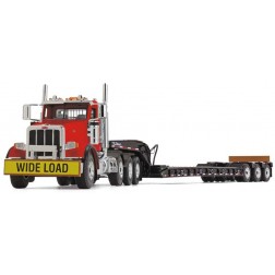 Peterbilt Model 367 Day Cab & Talbert 55SA Lowboy Trailer-Cola Red/Black