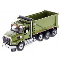Western Star Tandem Dump Truck with Pusher Axle in Metallic Olive Green