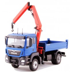 MAN TGS M Euro 6 2 Axle 6X6 Truck with Unloading Crane-Blue