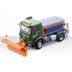 MERCEDES AROCS SNOW PLOW WITH SPREADER-SCHADLER