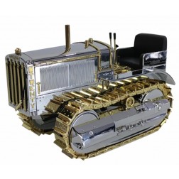 Caterpillar Twenty Tracked Tractor with Chrome and Gold Plating - 100th Anniversary Edition - Centennial Series