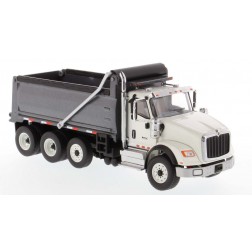 International HX620 Dump Truck in White with Gun Metal Grey Bed