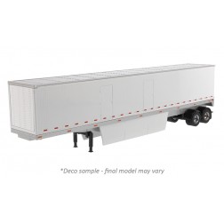 53' Dry Van Trailer in White - Trailer Only