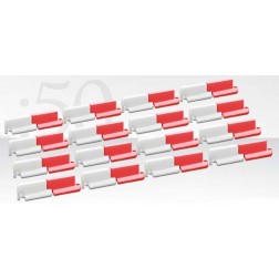 RED/WHITE LANE DIVIDER SET