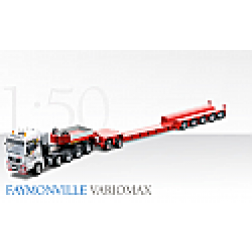 MAN TGX 5 axle tractor with Faymonville drop center trailer