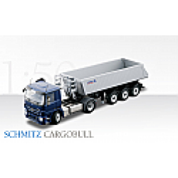 Mercedes Actros with Schmitz CARGOBULL 3 axle dump trailer