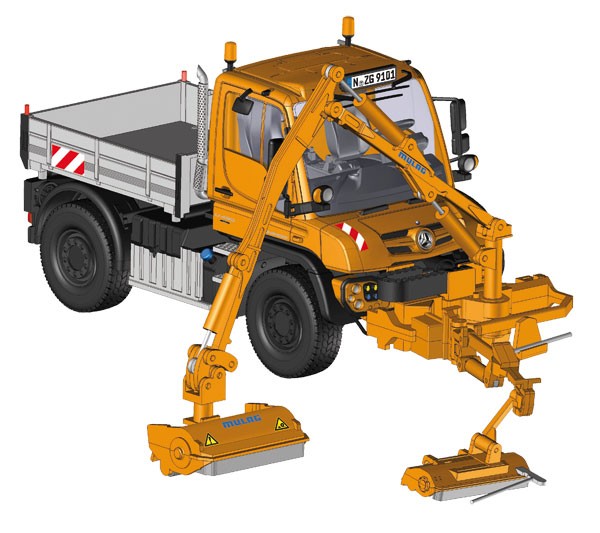 Mercedes Unimog U 400 with MKM 700 combination mower